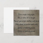 Stille Nacht Feestdagenkaart (Voorkant / Achterkant)