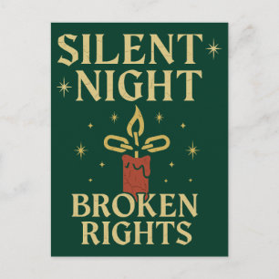 Stille Nacht Gebroken Rechten Design Feestdagenkaart
