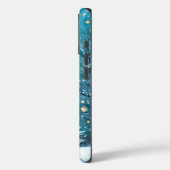 Stille Nacht Gloeiende Kerstboom Woud Case-Mate iPhone Case (Achterkant / Links)