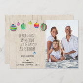 Stille Nacht Grappige Kerstfotokaart Feestdagenkaart (Voorkant / Achterkant)