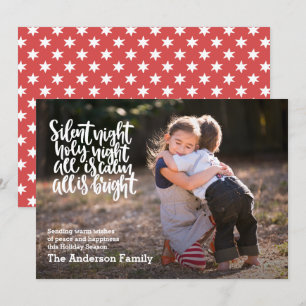 Stille Nacht Heilige Nacht Foto Vakantie Kerstmis Kaart