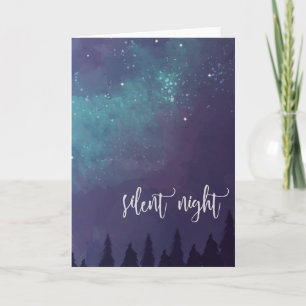 Stille Nacht - het Wenskaart van Kerstmis Feestdagen Kaart