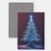 Stille Nacht Kerstboom Magneet (Voorkant / Achterkant)