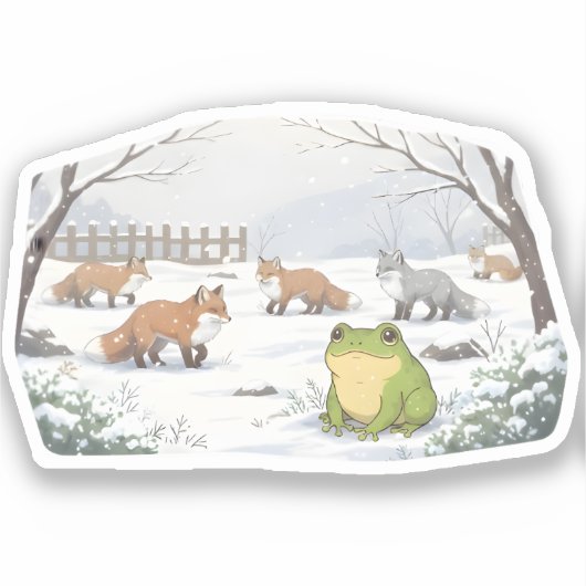 Stille Nieuwsgierigheid Sticker (Voorkant)