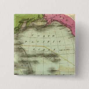 Stille Oceaan 6 Vierkante Button 5,1 Cm