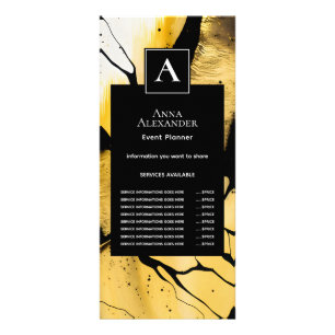 Stille Opkomst Moderne Gouden Abstract Design Reclamekaart