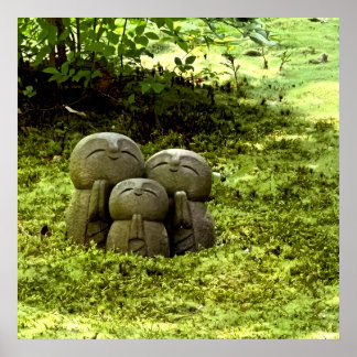 Stille Passage — Japanse Wabi-Sabi Harmonie Foto  Poster