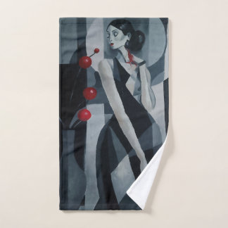 Stille Polsslag Art Deco Vrouw Bad Handdoek