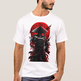 Stille Ronin — Crimson Moon Samurai T_Shirt T-shirt