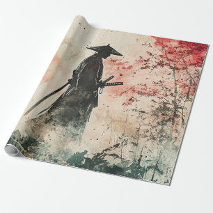 Stille Samurai Rode Bos (1) Cadeaupapier