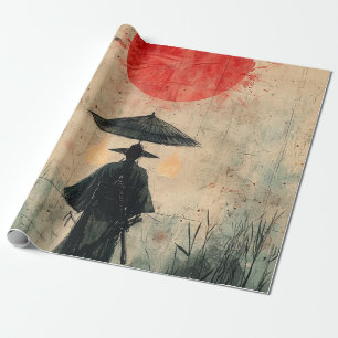 Stille Samurai Rode Bos (2) Cadeaupapier