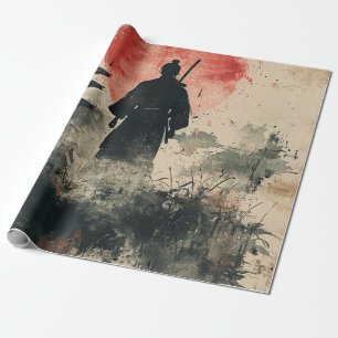 Stille Samurai Rode Bos (3) Cadeaupapier