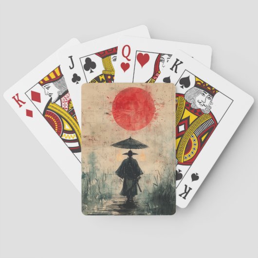 Stille Samurai Rode Woud (2) Pokerkaarten (Achterkant)