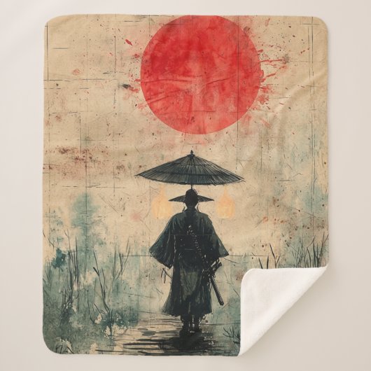 Stille Samurai Rode Woud (2) Sherpa Deken (Voorkant)