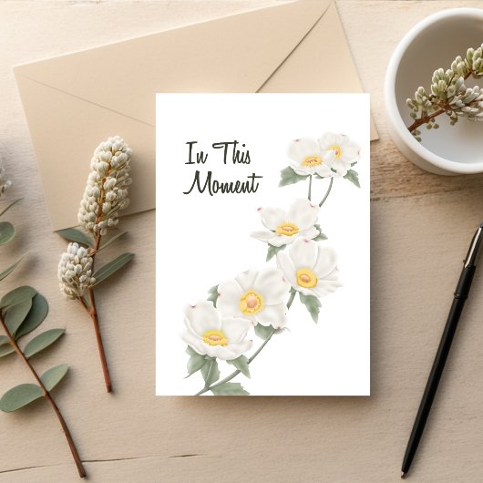 Stille Sympathiekaart met Bloesemende Kornoelje Kaart