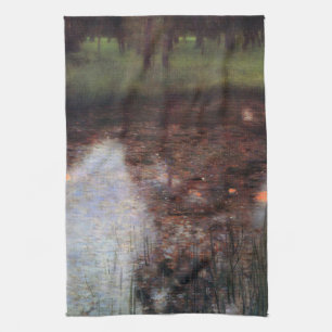 Stille vijver op het landgoed van kasteel Kammer, Theedoek