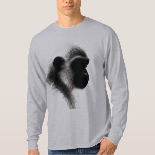 Stille Waarnemer Primaat Houtskool Studie T-shirt