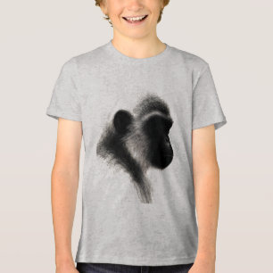 Stille Waarnemer Primaat Houtskool Studie Tri-Blend Shirt
