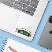 Stille waarnemer sticker (Laptop met iPhone)