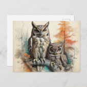 Stille wachters van het bos briefkaart (Voorkant / Achterkant)