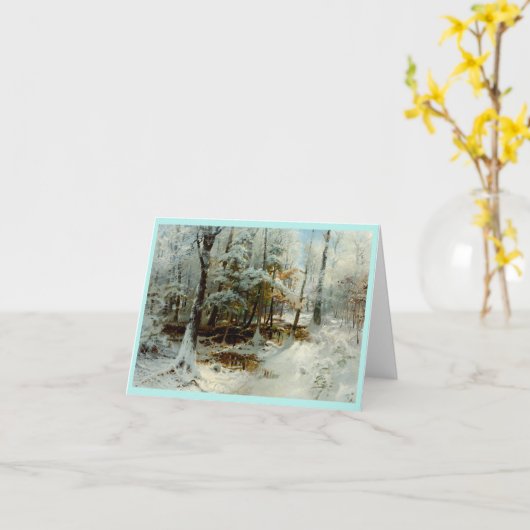  Stille Wintermiddag Kaart (Gele Bloem)