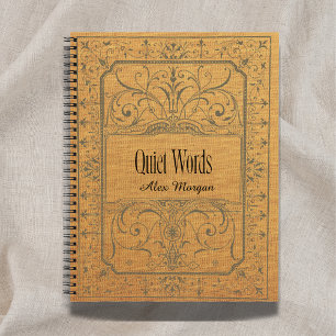 'Stille Woorden' Beige Bloemendagboek Cadeau met N Notitieboek