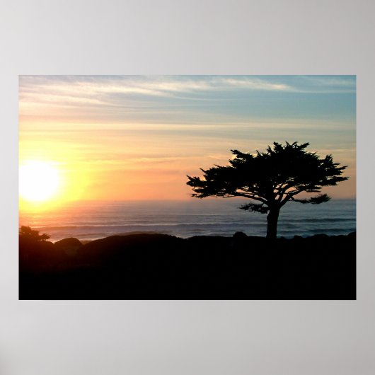 stille zonsondergang 20x30 poster (Voorkant)