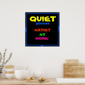 STILLET, KUNST OP HET WERK poster (Keuken)