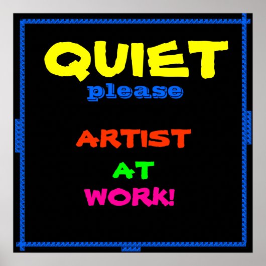 STILLET, KUNST OP HET WERK poster (Voorkant)