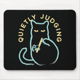 Stilletjes Oordelende Grappige Nieuwigheid Kattenl Muismat