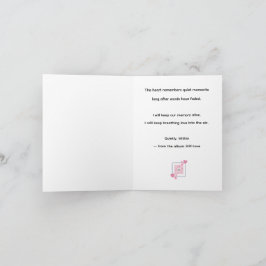 Stilletjes, Van Binnen Uit – MemoryUs Lyric Card Bedankkaart