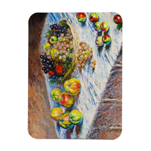 Stilleven - Appels en druiven Claude Monet Magneet (Verticaal)