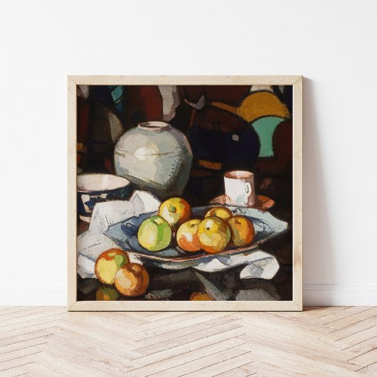 Stilleven, appels en kruik | Samuel John Peploe Poster