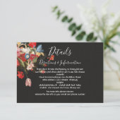 Stilleven Bloemen bruiloft Details en info kaart (Staand voorkant)