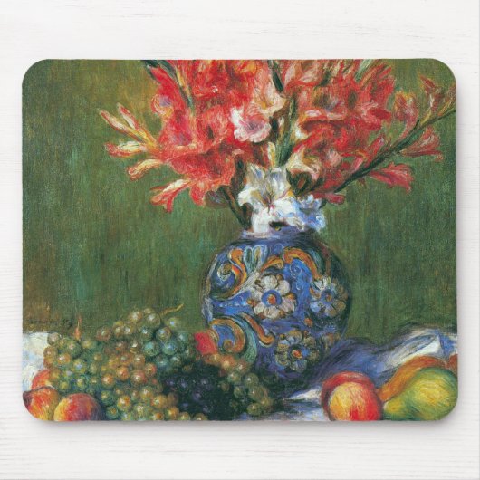 Stilleven Bloemen en Fruit van Pierre Renoir Muismat (Voorkant)