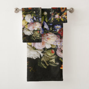 stilleven bloemen en vruchten bad handdoek
