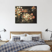 Stilleven bloemen, Floral Baroque Canvas Afdruk (Insitu (Slaapkamer))