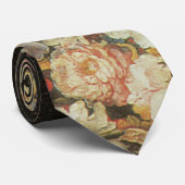 Stilleven bloemen,  Floral Baroque Stropdas (Opgerold)