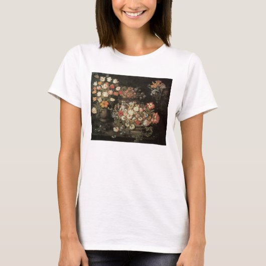Stilleven bloemen, Floral Baroque T-shirt (Voorkant)