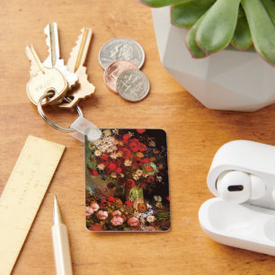 Stilleven Bloemen in een vaas door Vincent van Gog Sleutelhanger