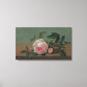 Stilleven Bloemen op een Richel door Otto Ottesen Canvas Afdruk