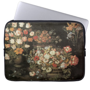 Stilleven Bloemen, Vintage Bloemstuk Barok Laptop Sleeve