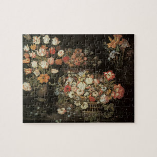 Stilleven Bloemen, Vintage Bloemstuk Barok Legpuzzel