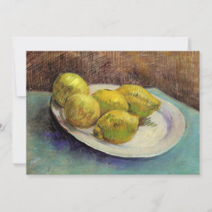 Stilleven Citroenen op een bord door Vincent van G