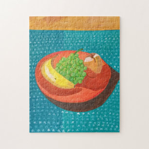 Stilleven- Fruit op het Bord puzzels