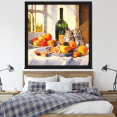 Stilleven impressionisme schilderen Frans Canvas Afdruk (Insitu (Slaapkamer))