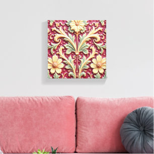Stilleven in de Vermiljoen Tuin Canvas Afdruk