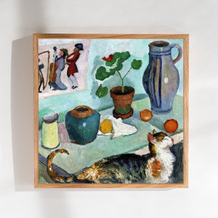 Stilleven kat August Macke Poster