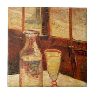 Stilleven met Absinthe van Vincent van Gogh Tegeltje