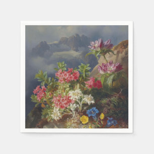 Stilleven met alpenbloemen - Andreas Lach Servet